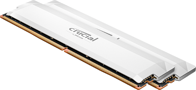 Crucial Pro DDR5-6400 32GB Whiteの公式製品画像