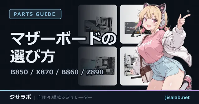 マザーボードの選び方 — B850 / X870 / B860 / Z890